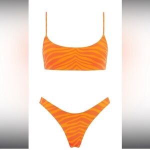 Orange triangl mica swimsuit